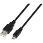 Cable USB 2.0 Aisens A101-0027/ USB Macho - MicroUSB Macho/ 480Mbps/ 80cm/ Negro 8436574700268 A101-0027 AIS-CAB A101-0027