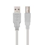 Cable USB 2.0 Impresora Nanocable 10.01.0102/ USB Tipo-B Macho - USB Macho / 480Mbps/ 1m/ Beige 8433281004368 10.01.0102 NAN-CAB 10 01 0102