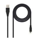 Cable USB 2.0 Nanocable 10.01.0501/ USB Macho - MicroUSB Macho/ 1.8m/ Negro 8433281000520 10.01.0501 NAN-CAB 10 01 0501