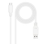 Cable USB 2.0 Nanocable 10.01.2100-W/ USB Tipo-C Macho - USB Macho/ 480Mbps/ 50cm/ Blanco 8433281014725 10.01.2100-W NAN-CAB 10 01 2100-W