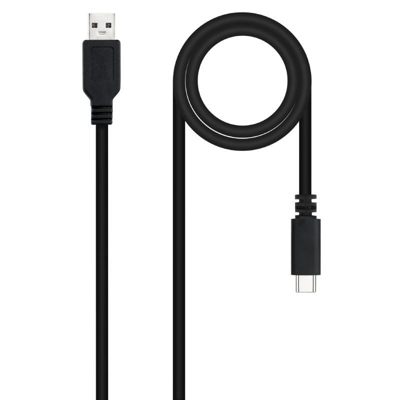 Cable USB 2.0 Nanocable 10.01.2101-L150/ USB Tipo-C Macho - USB Macho/ 480Mbps/ 1.5m/ Negro 8433281014718 10.01.2101-L150 NAN-CAB 10 01 2101-L150
