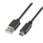 Cable USB 2.0 Tipo-C Aisens A107-0050/ USB Tipo-C Macho - USB Macho/ 480Mbps/ 50cm/ Negro 8436574700497 A107-0050 AIS-CAB A107-0050
