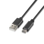 Cable USB 2.0 Tipo-C Aisens A107-0052/ USB Tipo-C Macho - USB Macho/ 480Mbps/ 2m/ Negro 8436574700510 A107-0052 AIS-CAB A107-0052