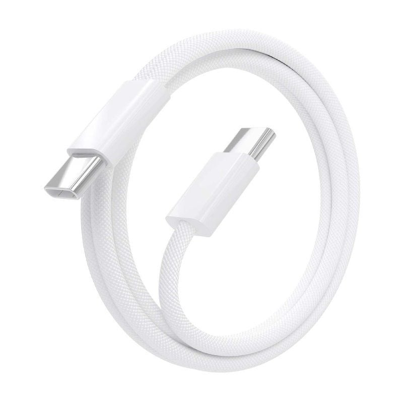 Cable USB 2.0 Tipo-C Aisens A107-0855/ USB Tipo-C Macho - USB Macho/ Hasta 60W/ 480Mbps/ 1m/ Blanco - Imagen 2