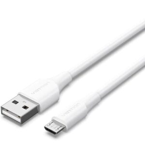 Cable USB 2.0 Vention CTIWH/ USB Macho - MicroUSB Macho/ 480Mbps/ 2m/ Blanco 6922794767676 CTIWH VEN-CAB CTIWH