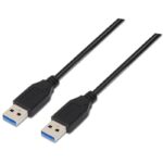 Cable USB 3.0 Nanocable 10.01.1002-BK/ USB Macho - USB Macho/ 5Gbps/ 2m/ Negro 8433281003880 10.01.1002-BK NAN-CAB 10.01.1002-BK