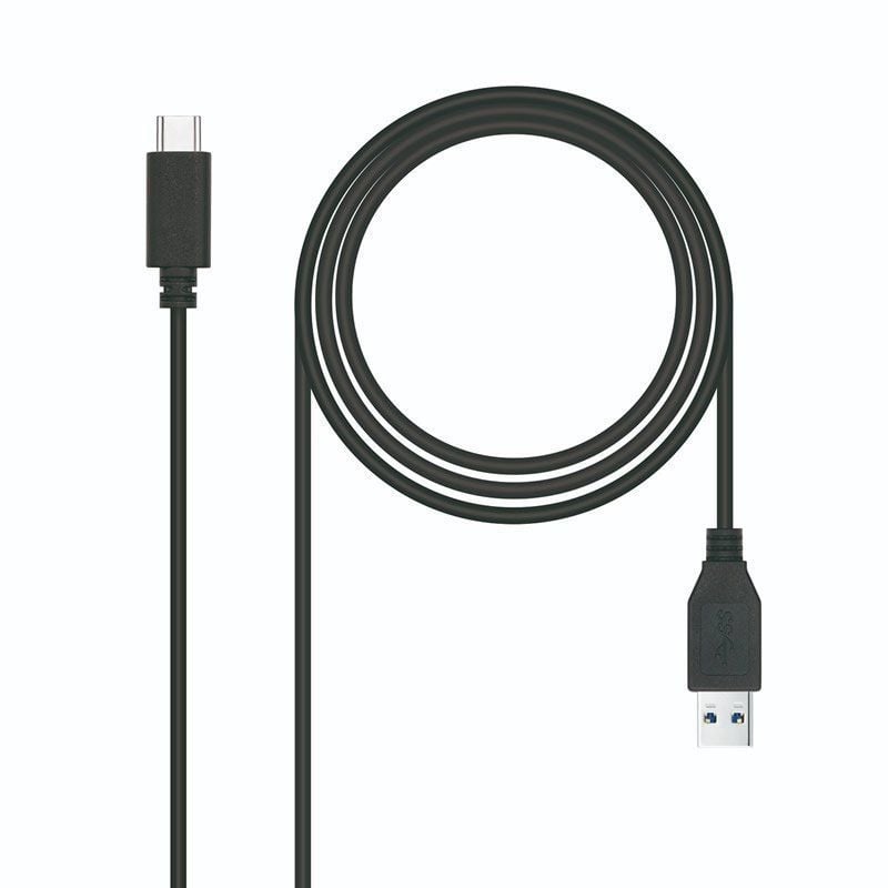 Cable USB 3.1 Tipo-C Nanocable 10.01.4001-L150/ USB Tipo-C Macho - USB Macho/ 10Gbps/ 1.5m/ Negro 8433281009974 10.01.4001-L150 NAN-CAB 10 01 4001-L150