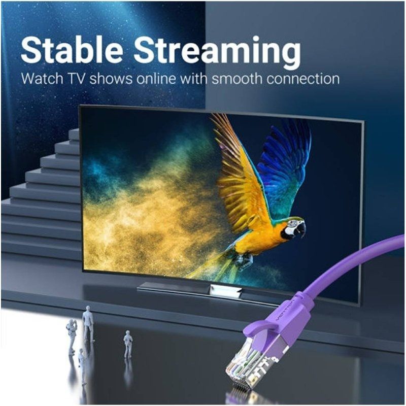 Cable de Red RJ45 UTP Vention IBEVF Cat.6/ 1m/ Morado - Imagen 2