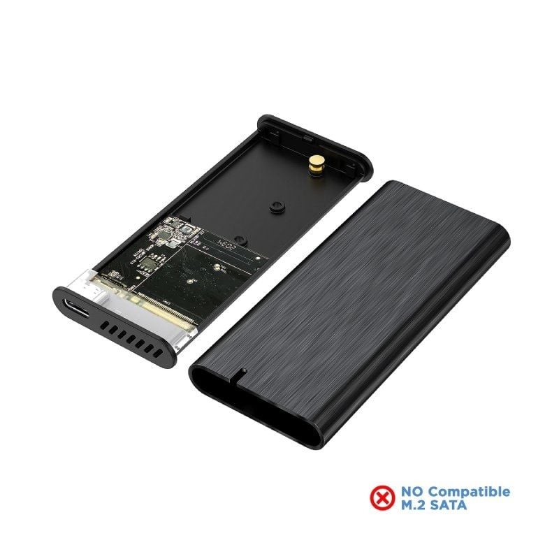 Caja Externa para Disco SSD M.2 NVMe Aisens ASM2-008B/ USB 3.2 Gen2/ Sin Tornillos - Imagen 3