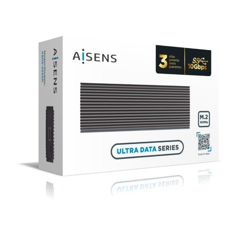 Caja Externa para Disco SSD M.2 NVMe Aisens ASM2-023GR/ USB 3.2/ Sin tornillos - Imagen 5