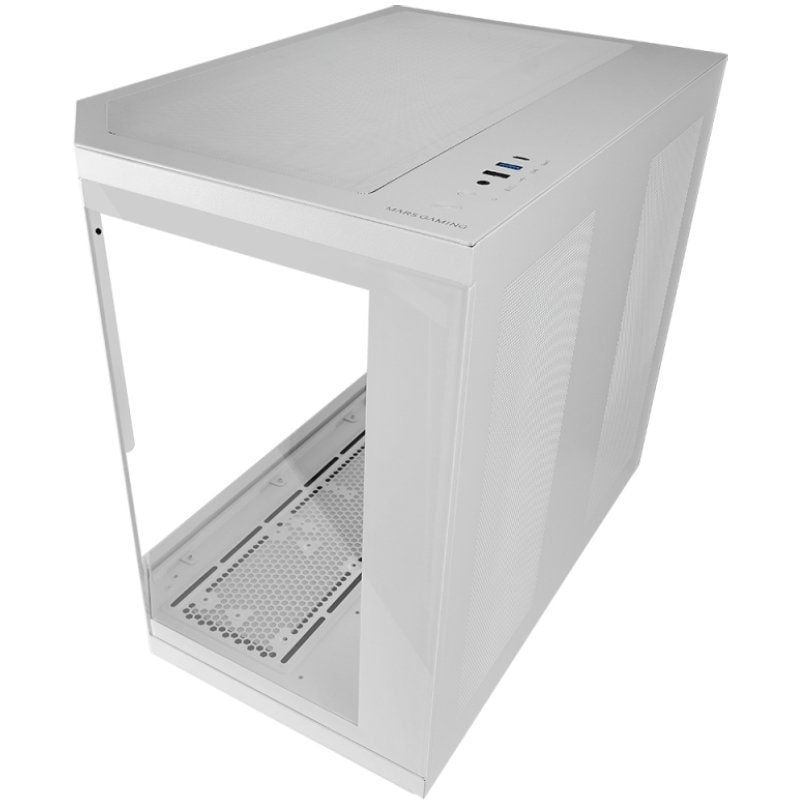 Caja Gaming Semitorre Mars Gaming MC-3TCORELCD/ Blanca - Imagen 4