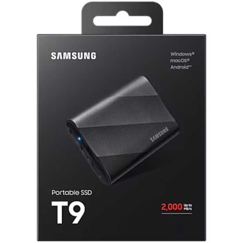 Disco Externo SSD Samsung Portable T9 2TB/ USB 3.2/ Negro - Imagen 5
