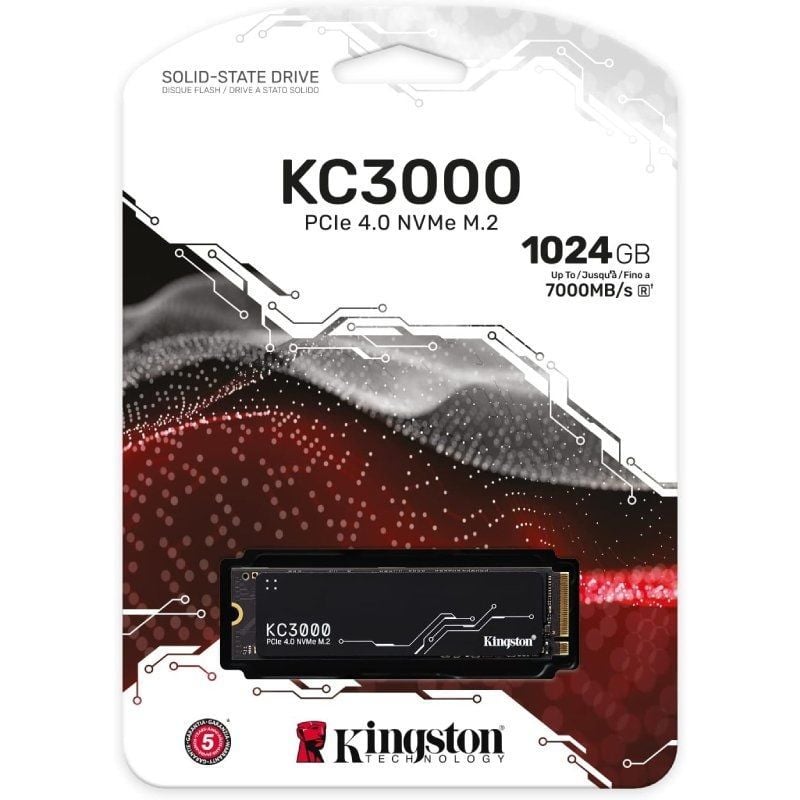Disco SSD Kingston KC3000 1TB/ M.2 2280 PCIe Gen4/ con Disipador de Calor/ Full Capacity - Imagen 3