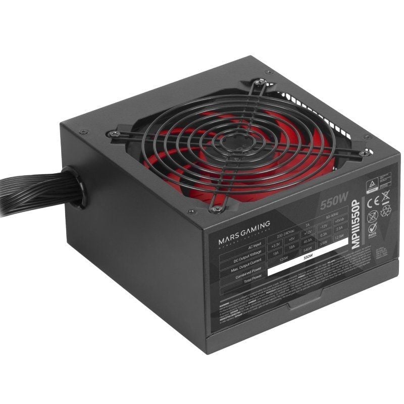 Fuente de Alimentación Mars Gaming MPIII550P/ 550W/ Ventilador 12cm - Imagen 3
