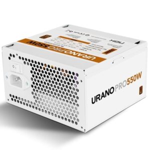 Fuente de Alimentación Nox Hummer Urano Pro White/ 550W/ Ventilador 12cm/ 80 Plus Bronze 8436587976056 NXURPRO550BZWH NOX-FUENTE URANO P WH 550 BZ