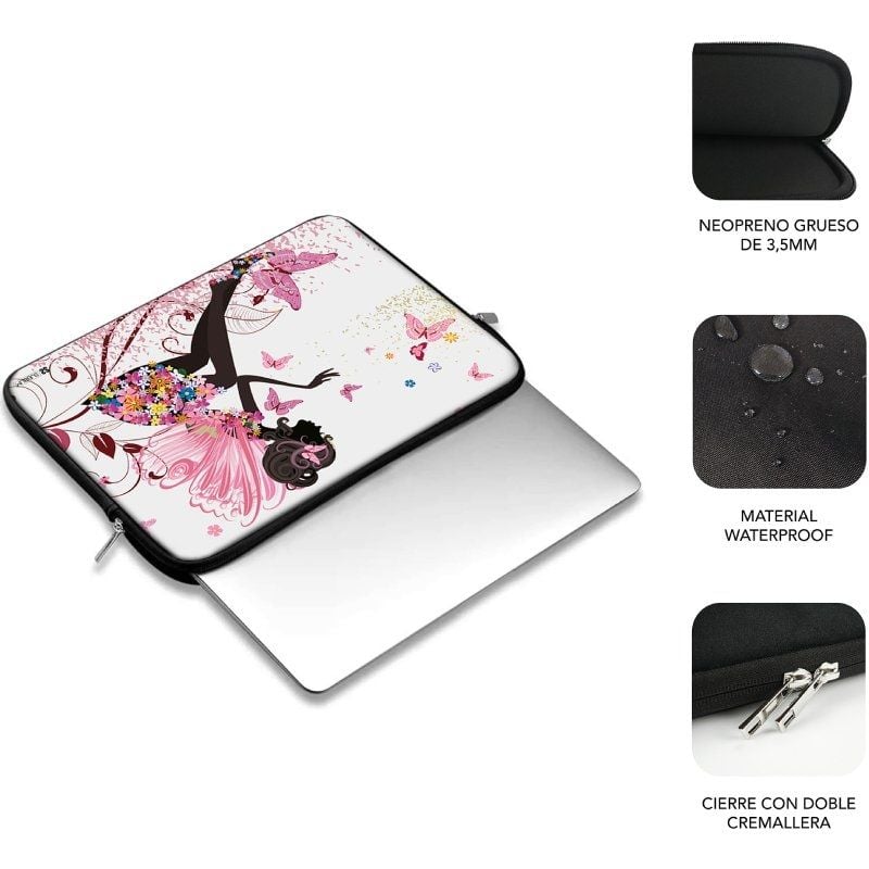 Funda Subblim Trendy Sleeve Neo Hada para Portátiles hasta 15.6" - Imagen 2
