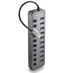 Hub USB NGS IHUB10/ 10xUSB 3.0/ Gris 8435430624410 IHUB10 NGS-HUB IHUB10
