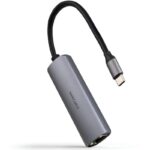 Hub USB Tipo-C 3.1 Nanocable 10.16.4603/ 1xUSB Tipo-C PD/ 1xRJ45/ Gris 8433281015524 10.16.4603 NAN-HUB 10 16 4603