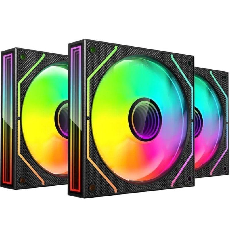 Pack 3 Ventiladores Mars Gaming MF-3DPROKIT/ 12cm + HUB + Mando a Distancia/ ARGB - Imagen 2