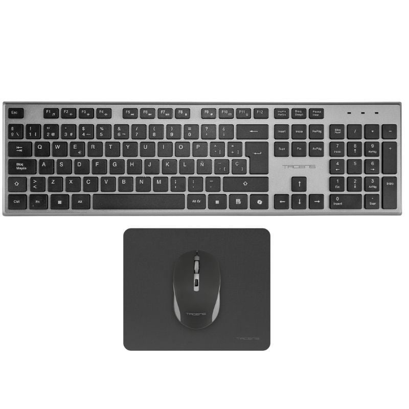 Pack Gaming Tacens ZENITH/ Teclado Inalámbrico + Ratón Inalámbrico + Alfombrilla 8435693112099 6ZENITHES TAC-PACK 6ZENITHW BK