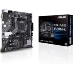 Placa Base Asus Prime A520M-K Socket AM4/ DDR4/ PCIe 3.0/ Micro ATX 4718017826921 90MB1500-M0EAY0 ASU-PB PRIME A520M-K