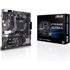 Placa Base Asus Prime A520M-K Socket AM4/ DDR4/ PCIe 3.0/ Micro ATX 4718017826921 90MB1500-M0EAY0 ASU-PB PRIME A520M-K
