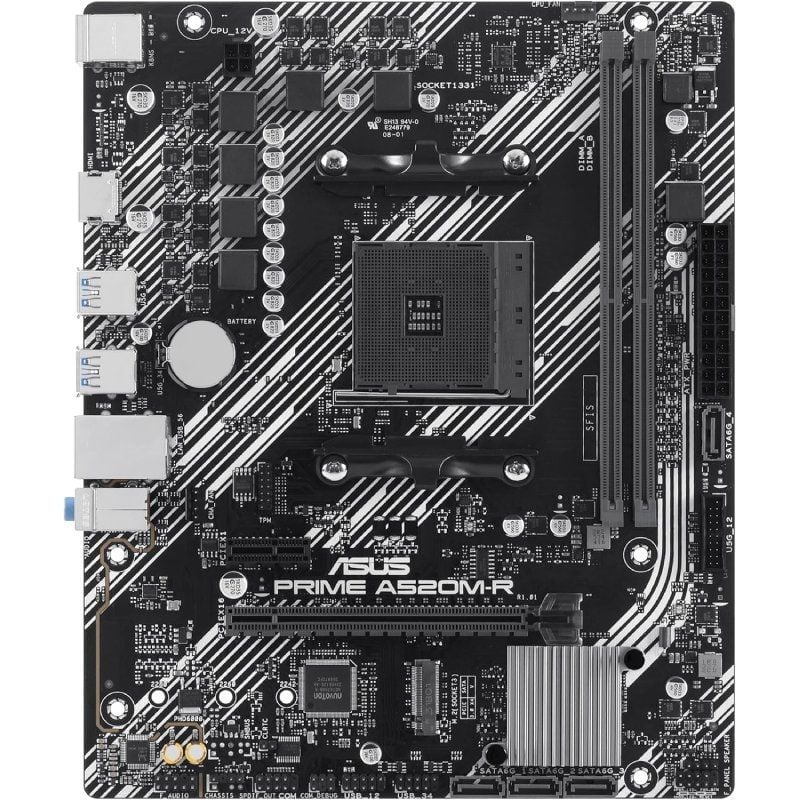 Placa Base Asus Prime A520M-R Socket AM4/ DDR4/ PCIe 3.0/ Micro ATX - Imagen 3