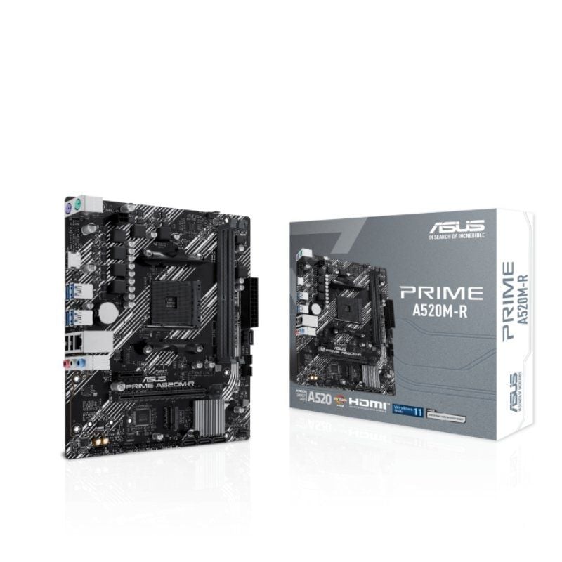 Placa Base Asus Prime A520M-R Socket AM4/ DDR4/ PCIe 3.0/ Micro ATX 4711387466414 90MB1H60-M0EAY0 ASU-PB PRIME A520M-R