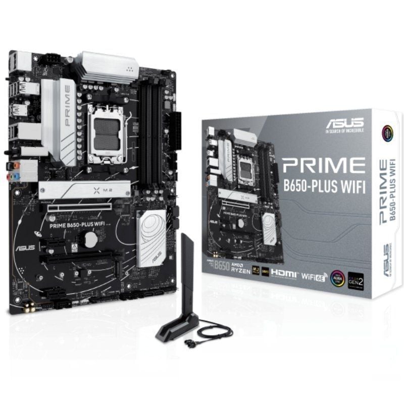 Placa Base Asus Prime B650-PLUS WiFi Socket AM5/ DDR5/ PCIe 5.0 4711387760895 90MB1KP0-M0EAY0 ASU-PB PRIME B650-PLUS W