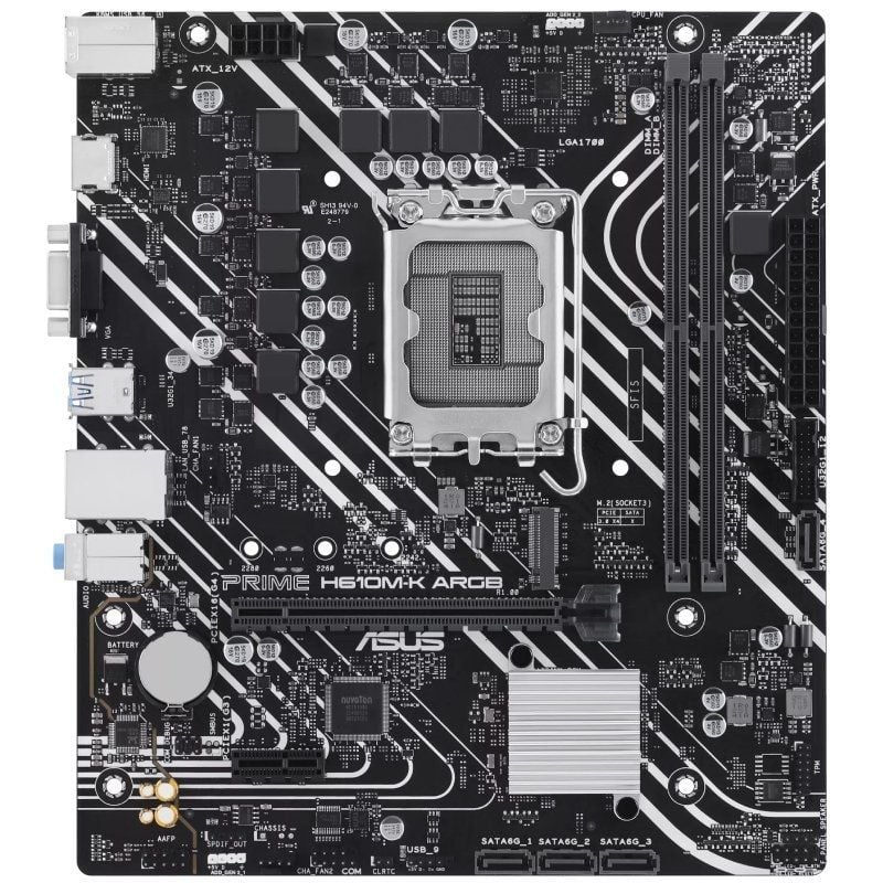 Placa Base Asus Prime H610M-K ARGB Socket 1700/ DDR5/ PCIe 4.0/ Micro ATX - Imagen 2