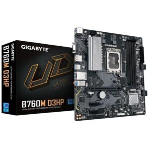 Placa Base Gigabyte B760M D3HP Socket 1700/ DDR5/ PCIe 4.0/ Micro ATX 4719331864347 9MB76M3HP-00-10 GIG-PB B760M D3HP