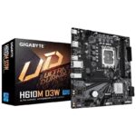 Placa Base Gigabyte H610M D3W Socket 1700/ DDR5/ PCIe 4.0/ Micro ATX 4719331877804 9MH61M3W5-00-G10 GIG-PB H610M D3W DRR5