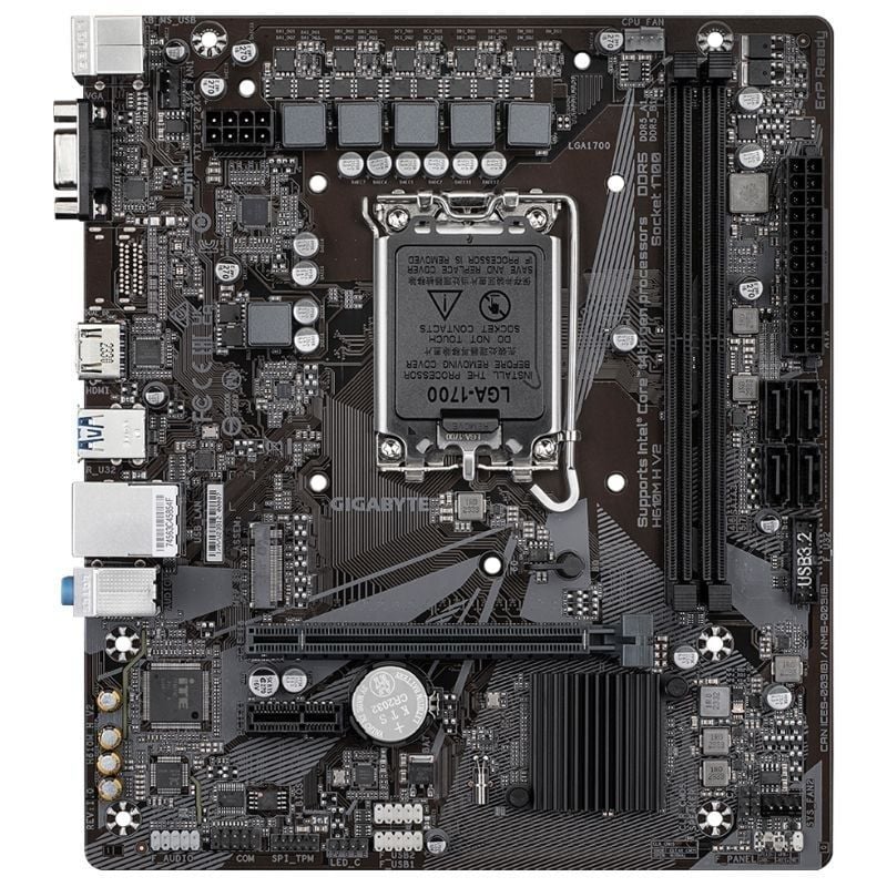 Placa Base Gigabyte H610M H V2 Socket 1700/ DDR5/ PCIe 4.0/ Micro ATX - Imagen 2