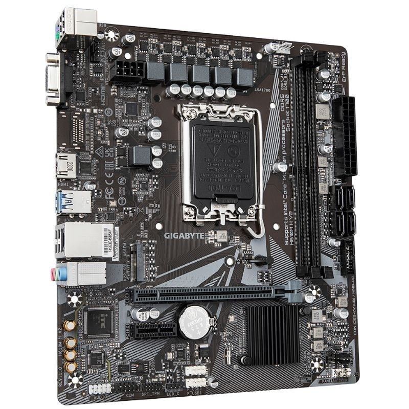 Placa Base Gigabyte H610M H V2 Socket 1700/ DDR5/ PCIe 4.0/ Micro ATX - Imagen 3