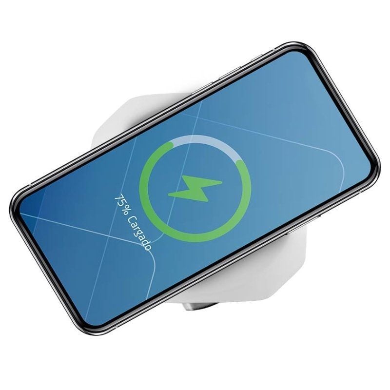 Regleta Orbegozo EN 4500 con Carga inalámbrica/ 3 Tomas de corriente/ 2 USB - 2 USB Tipo C/ Cable 1.5m/ Blanca y Gris - Imagen 3