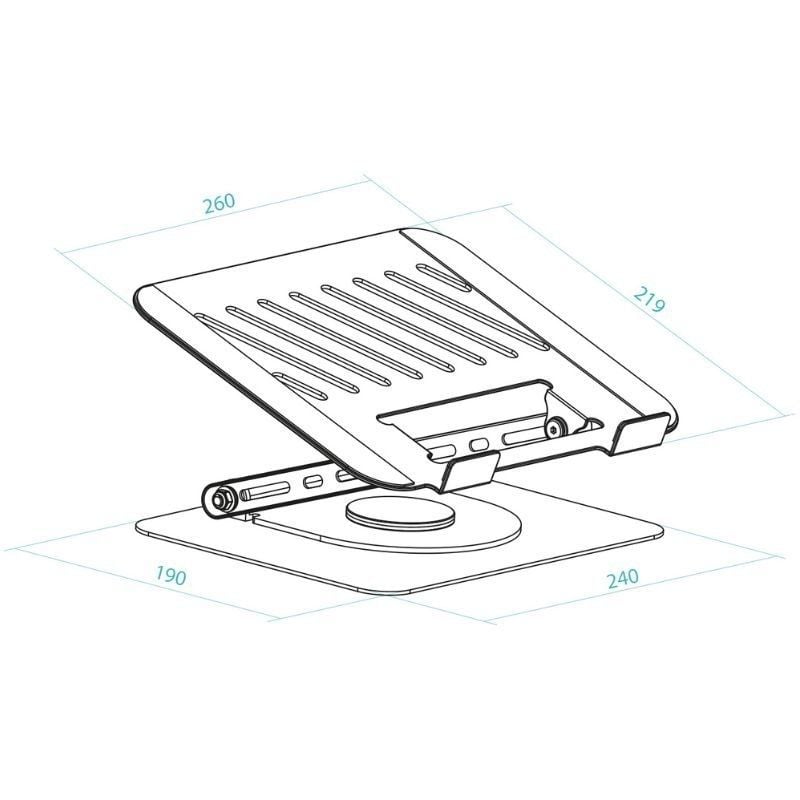 Soporte TooQ PH-DAFNE-S para Portátil/ Tablet hasta 17" - Imagen 2