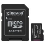 Tarjeta de Memoria Kingston CANVAS Select Plus 1TB microSD XC con Adaptador/ Clase 10/ 150MBs 740617348606 SDCS3/1TB KIN-MICROSD SDCS3 1TB