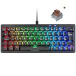 Teclado Gaming Mecánico Mars Gaming MKMINIPRO/ Switch Marrón/ Negro 8435693106135 MKMINIPROBRES TAC-TEC MKMINIPROBRES BK
