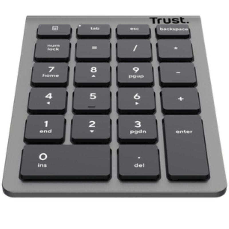 Teclado Numérico Inalámbrico Trust Xalas Wireless/ Plata - Imagen 2
