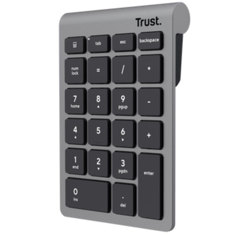 Teclado Numérico Inalámbrico Trust Xalas Wireless/ Plata 8713439257090 25709 TRU-TEC XALAS WIRELESS SL
