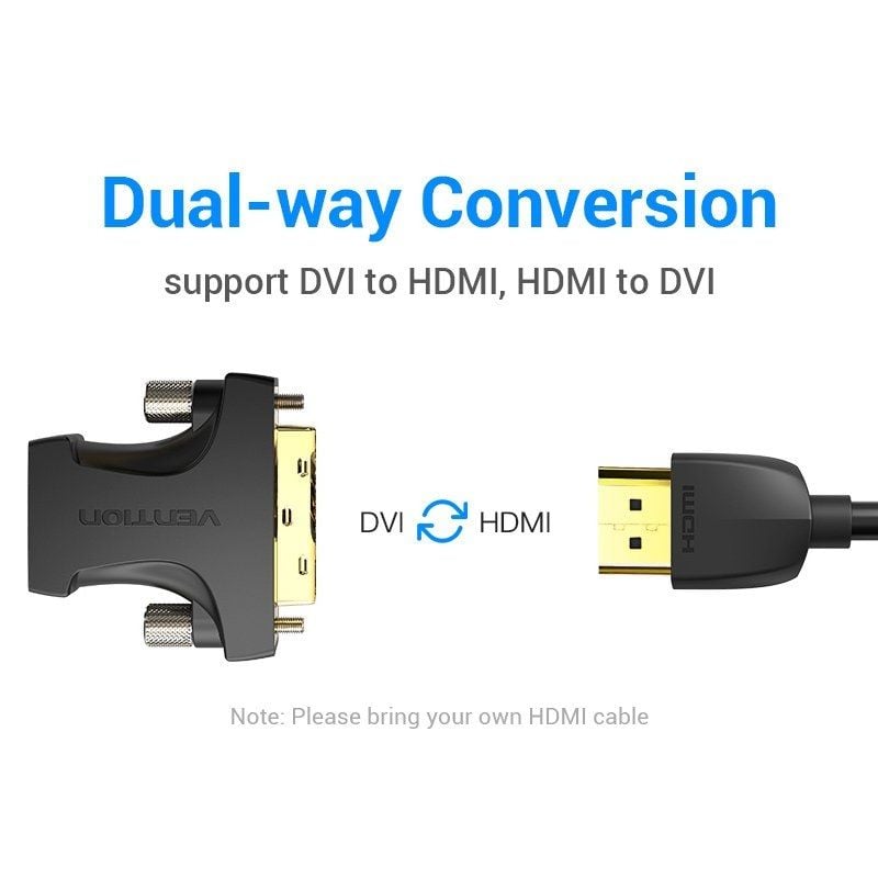 Adaptador HDMI Vention AILB0/ HDMI Hembra - DVI (24+1) Macho - Imagen 3