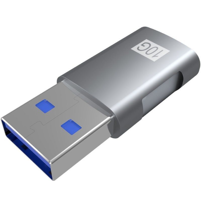 Adaptador USB 3.2 GEN2 Aisens A108-0655/ USB Tipo-C Hembra - USB Macho - Imagen 2