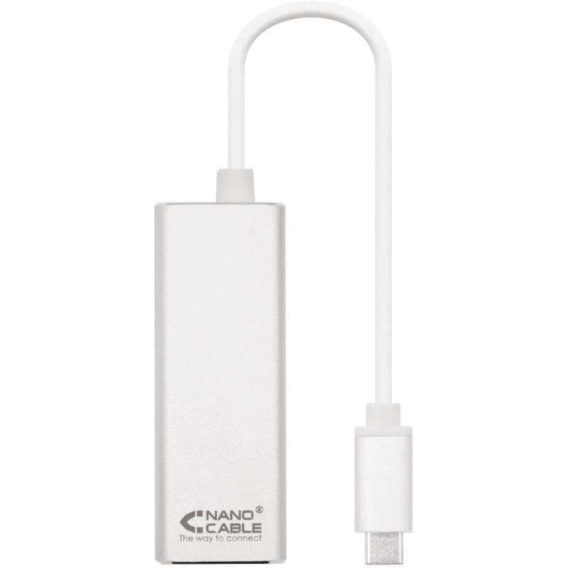 Adaptador USB Tipo-C - RJ45 Nanocable 10.03.0402/ 1000Mbps - Imagen 2