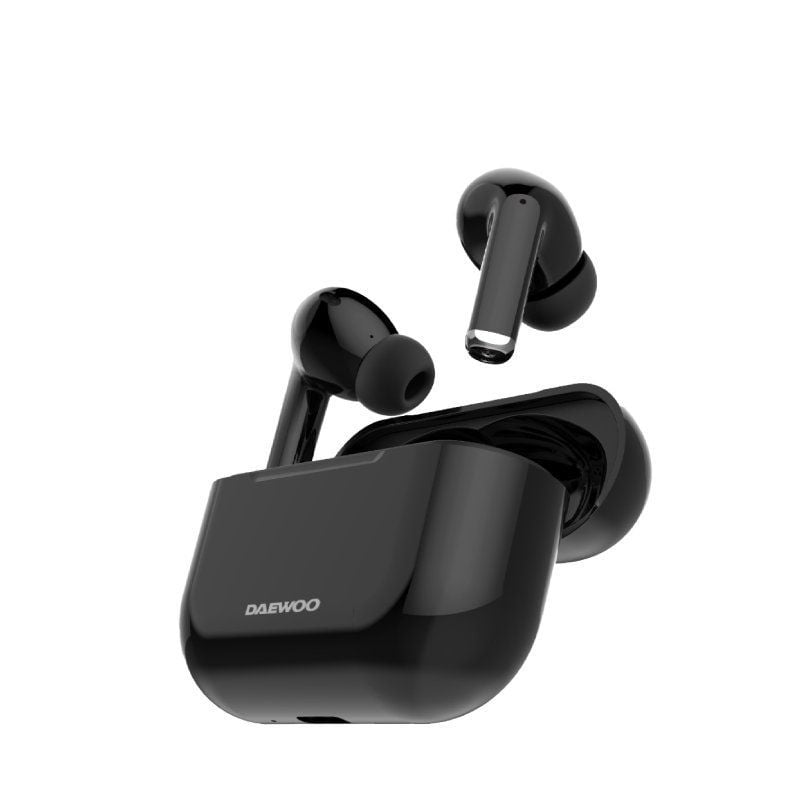 Auriculares Bluetooth Daewoo DW2001 con estuche de carga/ Autonomía 6h/ Negros - Imagen 2