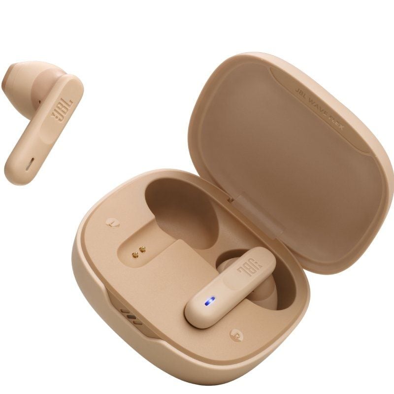 Auriculares Bluetooth JBL Wave Flex con estuche de carga/ Autonomía 8h/ Beige - Imagen 2