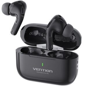 Auriculares Bluetooth Vention Echo Lite E11 con estuche de carga/ Autonomía 6h/ Negros 6922794791831 NBVB0 VEN-AUR ECHO LITE E11 BK