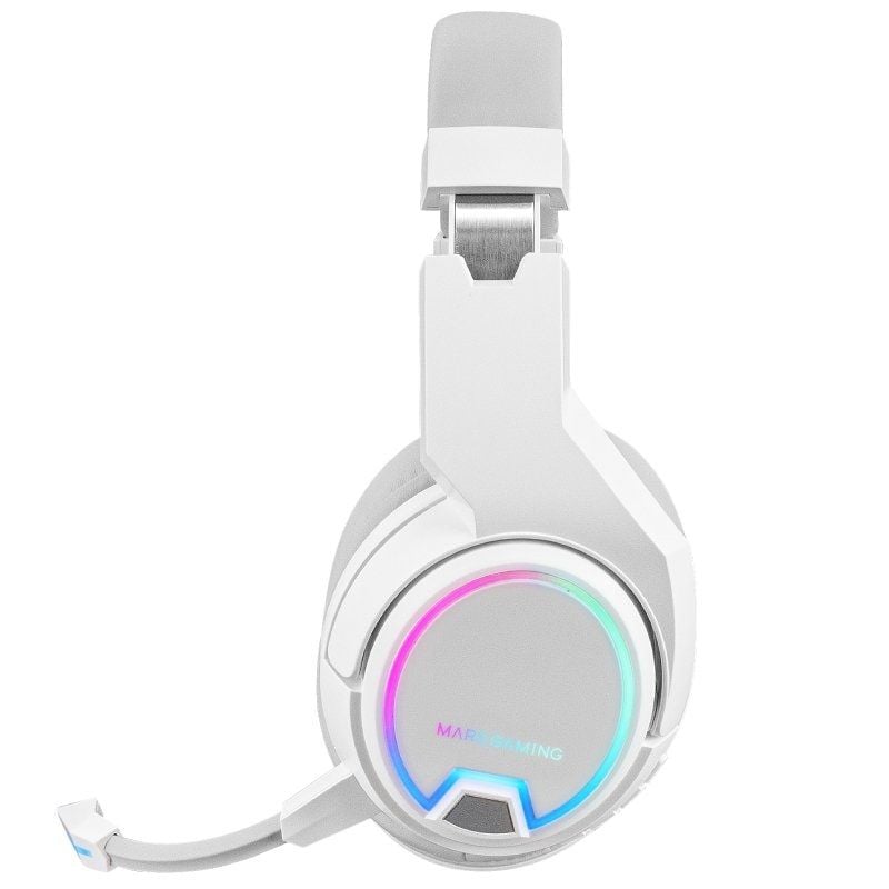 Auriculares Gaming Inalámbricos con Micrófono Mars Gaming MHW100/ Jack 3.5/ Blancos - Imagen 2