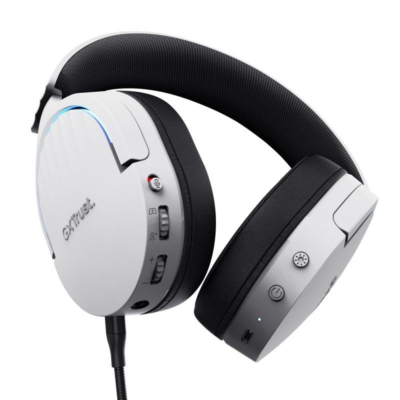 Auriculares Gaming Inalámbricos con Micrófono Trust Gaming GXT 491 Fayzo/ Bluetooth/ Jack 3.5/ Blancos - Imagen 3