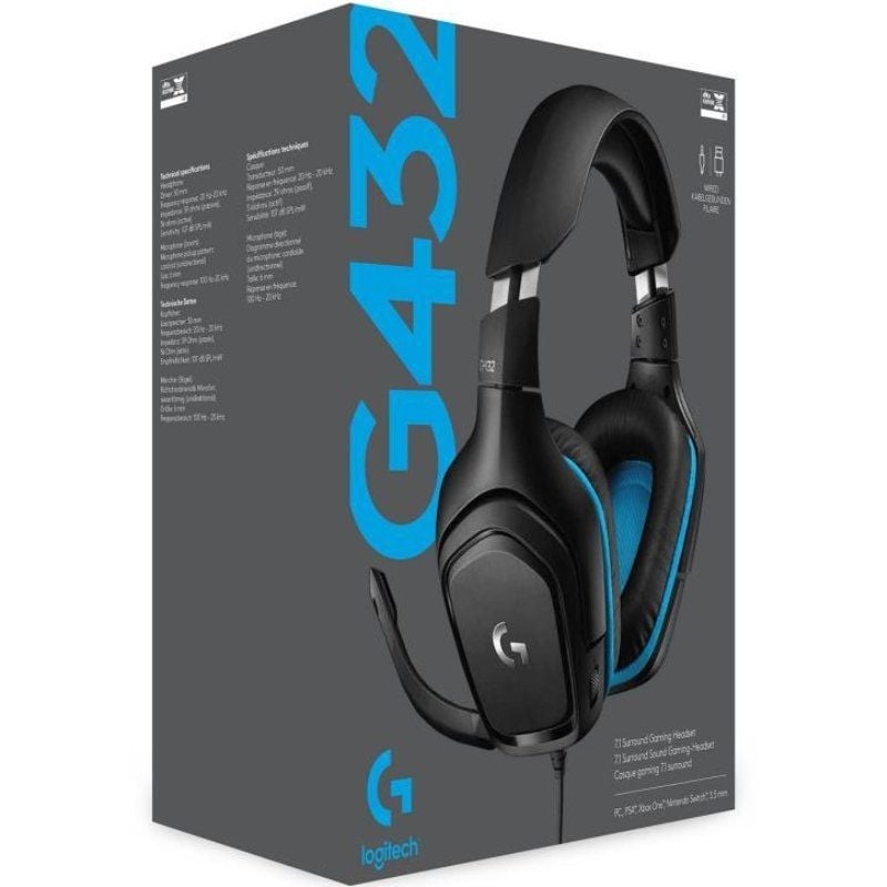 Auriculares Gaming con Micrófono Logitech G432/ USB 2.0/ Jack 3.5/ Negros - Imagen 5