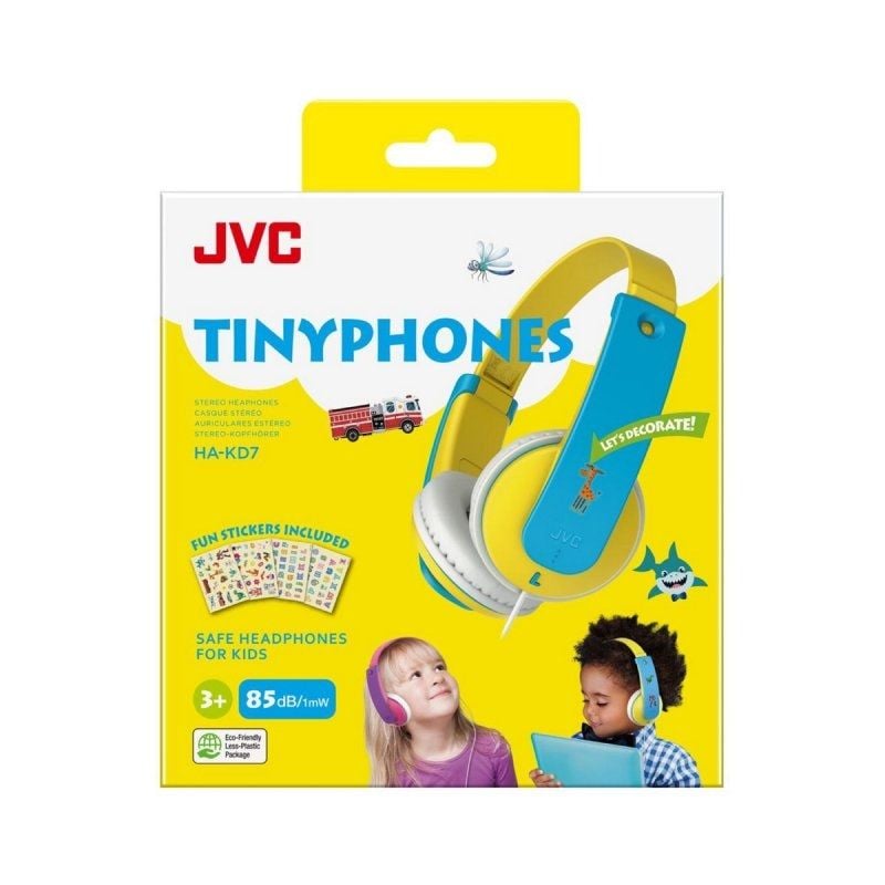Auriculares Infantiles JVC HA-KD7/ Jack 3.5/ Amarillos - Imagen 2